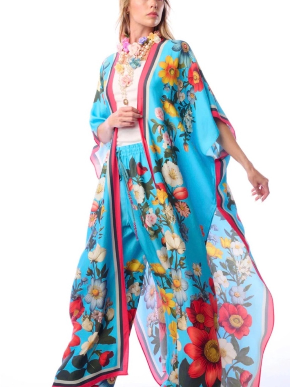 ARATTA Floral Garden Maxi kimono